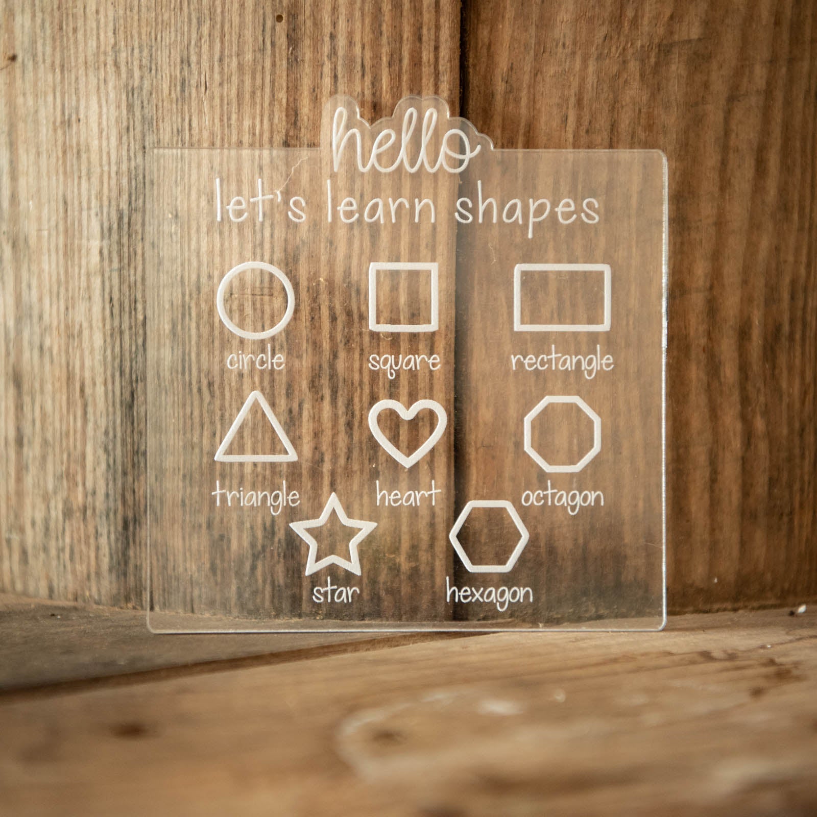 Shapes Trace and Erase Learning Board by Still Magnolia, pet accessory detail photo 4