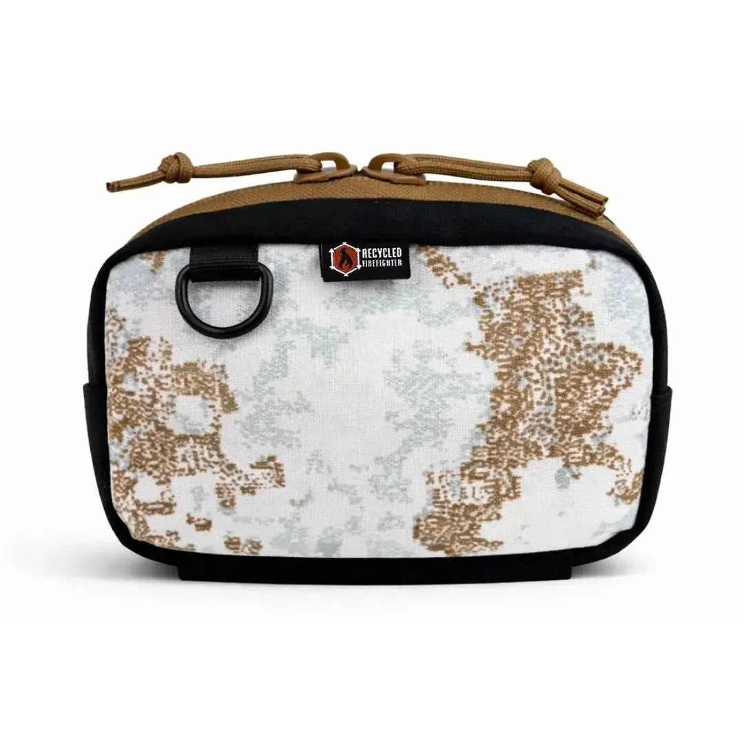 Digital desert camouflage fanny pack with Recycled Firefighter logo