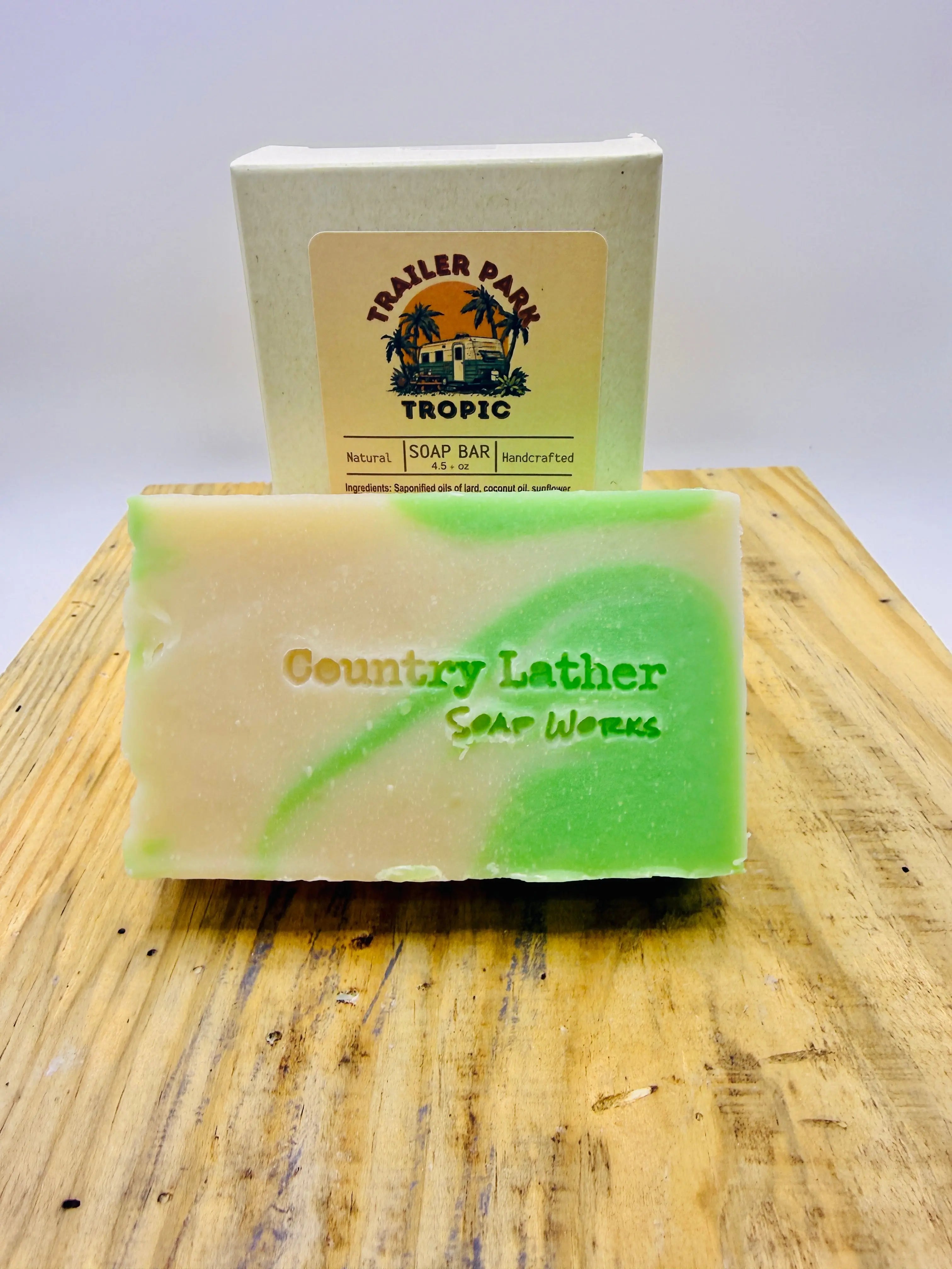 Trailer Park Tropic soap bar by Country Lather Soap Works