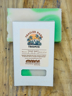 Trailer Park Tropic Soap Bar by Country Lather Soap Works, natural skincare detail photo 4