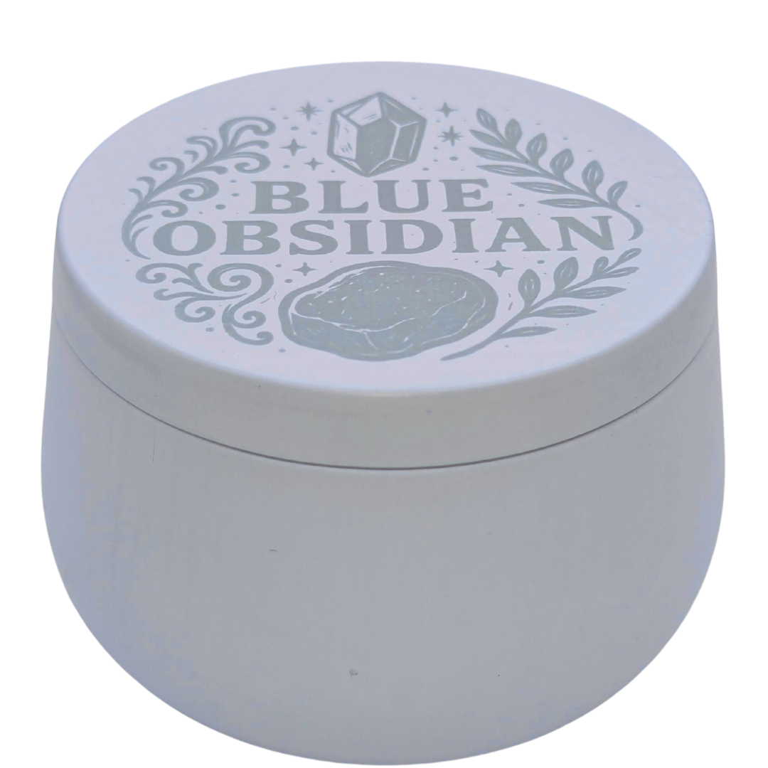 Blue Obsidian™ Tranquil Soy Candle | Bold Grounded Clarity – ResilScents™