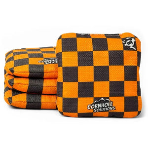 Tri-Star/Checker - Pro Style REC Cornhole Bags – Regulation 6"x6" – Full Set of 8 by Cornhole Solutions, custom cornhole board detail photo 2