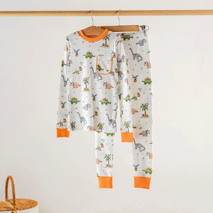 Trick RAWR Treat Halloween Organic Cotton Pajama Set Nola Tawk