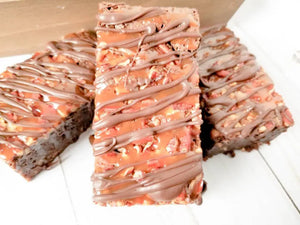 Turtle Brownies by Let's Get Baked Artisan Desserts, graphic tee detail photo 4