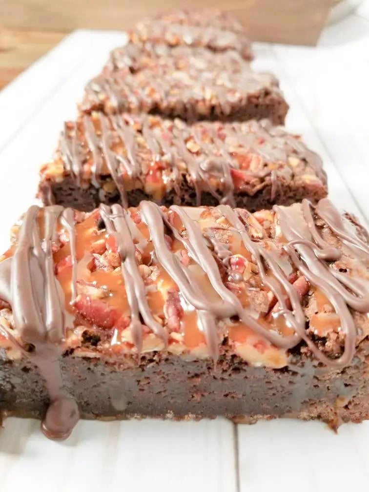 Turtle Brownies by Let's Get Baked Artisan Desserts, graphic tee detail photo 5
