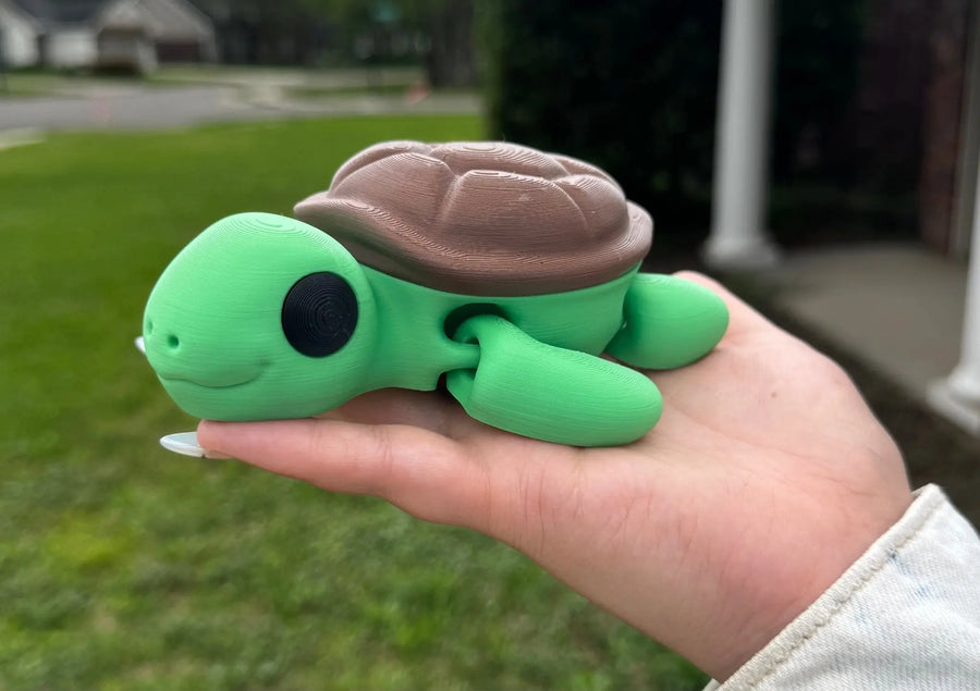 Turtle 3D Printed Fidget Toy | Large Animal Sensory Toy
