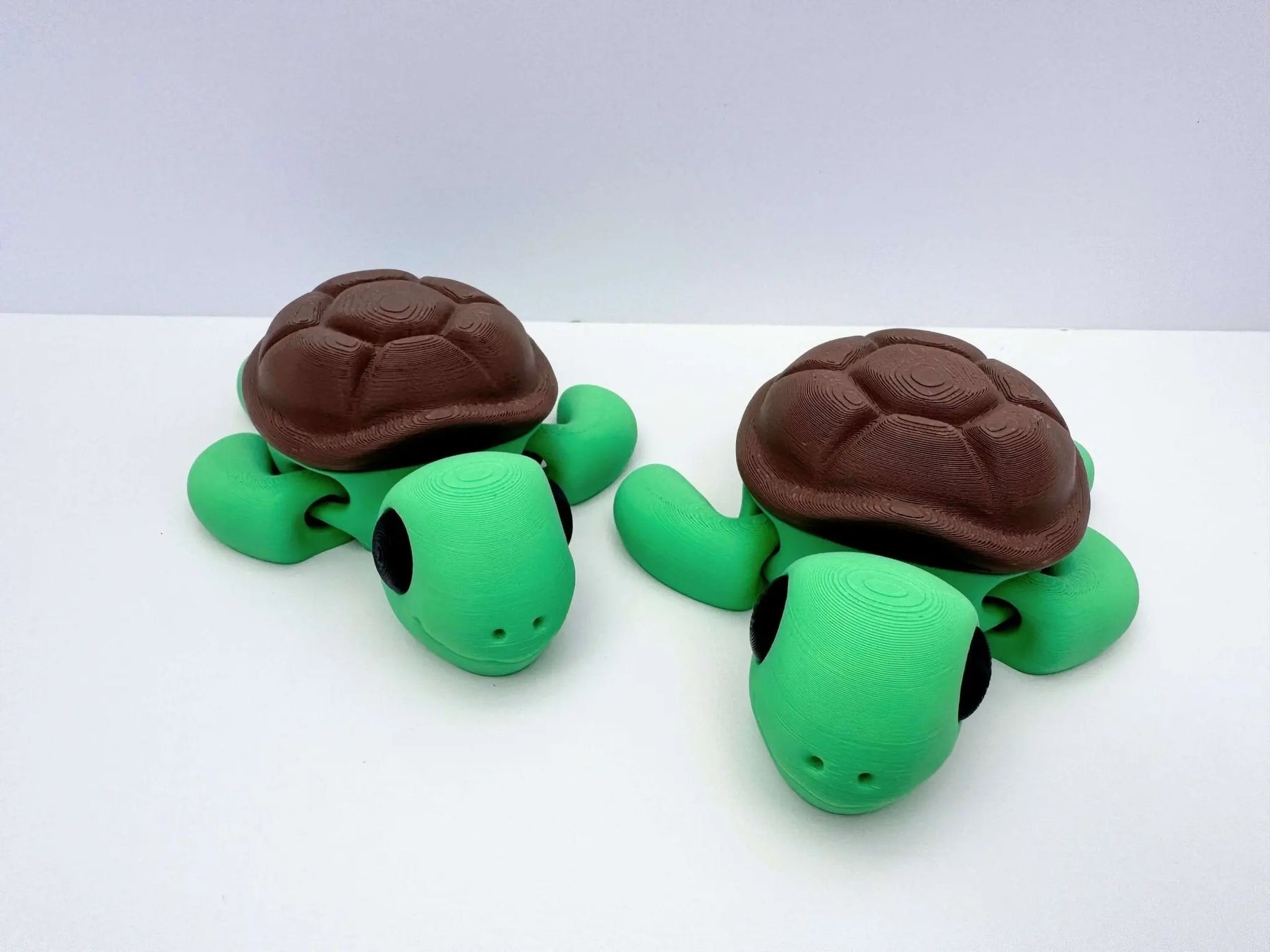 Turtle 3D Printed Fidget Toy | Large Animal Sensory Toy by Mushroom Lady Co, paper gift detail photo 3