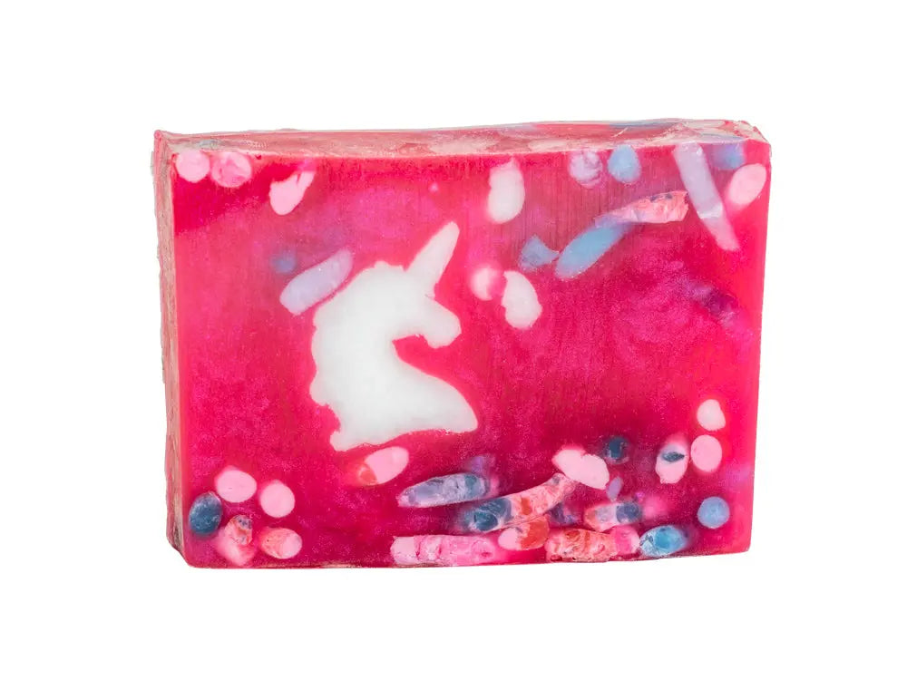 Unicorn Soap Slice 5.5 Oz. by Essential Journeys, natural skincare main product photo