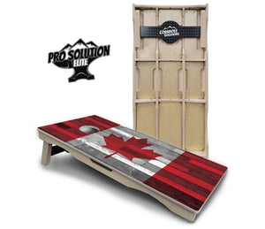 USA / Canada / Union Jack Plank Flag Cornhole Boards - Pro Solution Elite Series by Cornhole Solutions, custom cornhole board detail photo 7