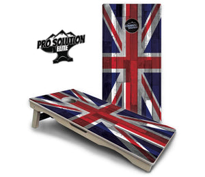 USA / Canada / Union Jack Plank Flag Cornhole Boards - Pro Solution Elite Series by Cornhole Solutions, custom cornhole board detail photo 13