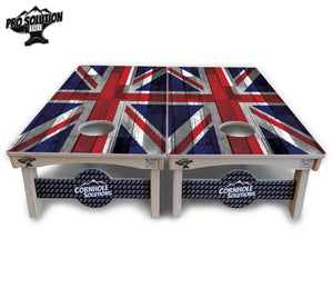 USA / Canada / Union Jack Plank Flag Cornhole Boards - Pro Solution Elite Series by Cornhole Solutions, custom cornhole board detail photo 14