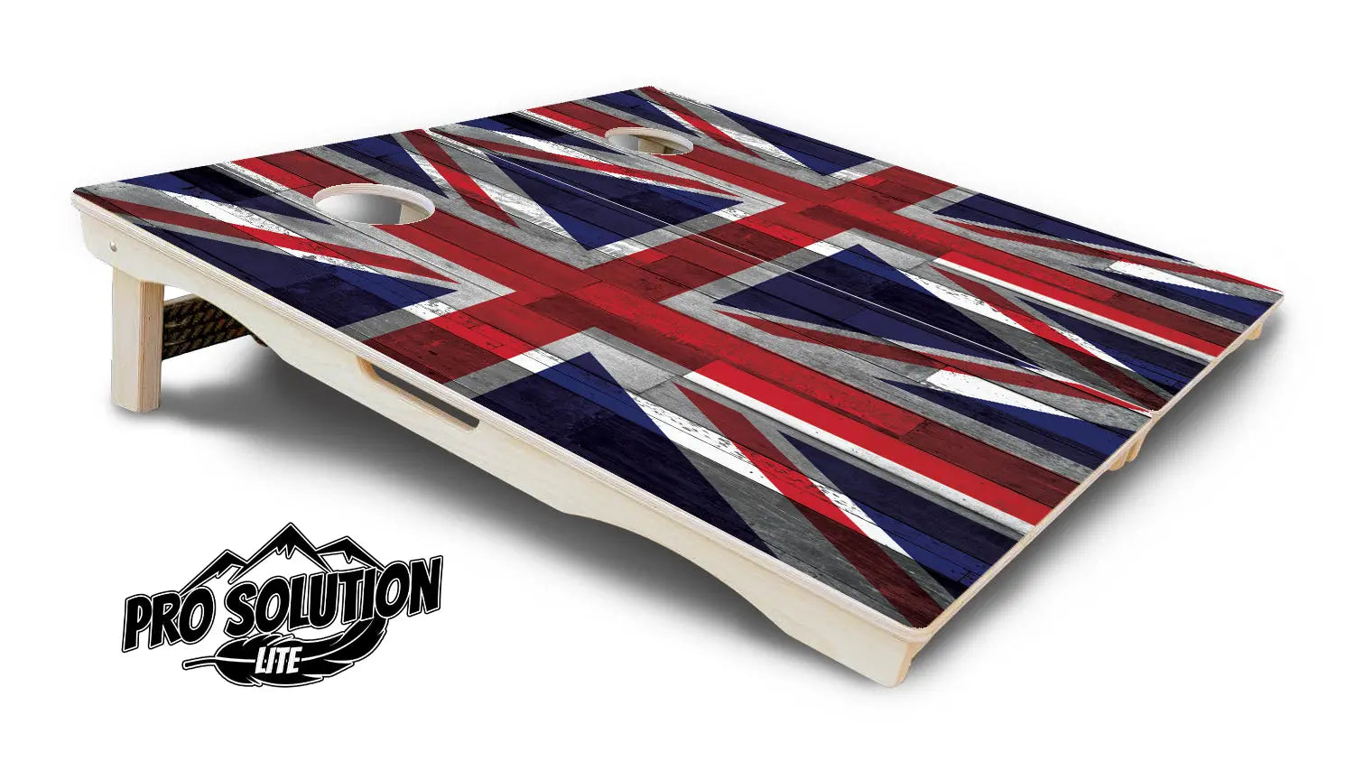 USA / Canada / Union Jack Plank Flag Cornhole Boards - Pro Solution Lite Series by Cornhole Solutions, custom cornhole board detail photo 15