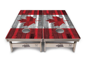 USA / Canada / Union Jack Plank Flags Cornhole Boards - Professional Tournament Series by Cornhole Solutions, custom cornhole board detail photo 12