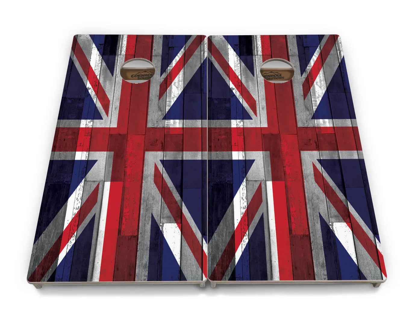 USA / Canada / Union Jack Plank Flags Cornhole Boards - Professional Tournament Series by Cornhole Solutions, custom cornhole board detail photo 17