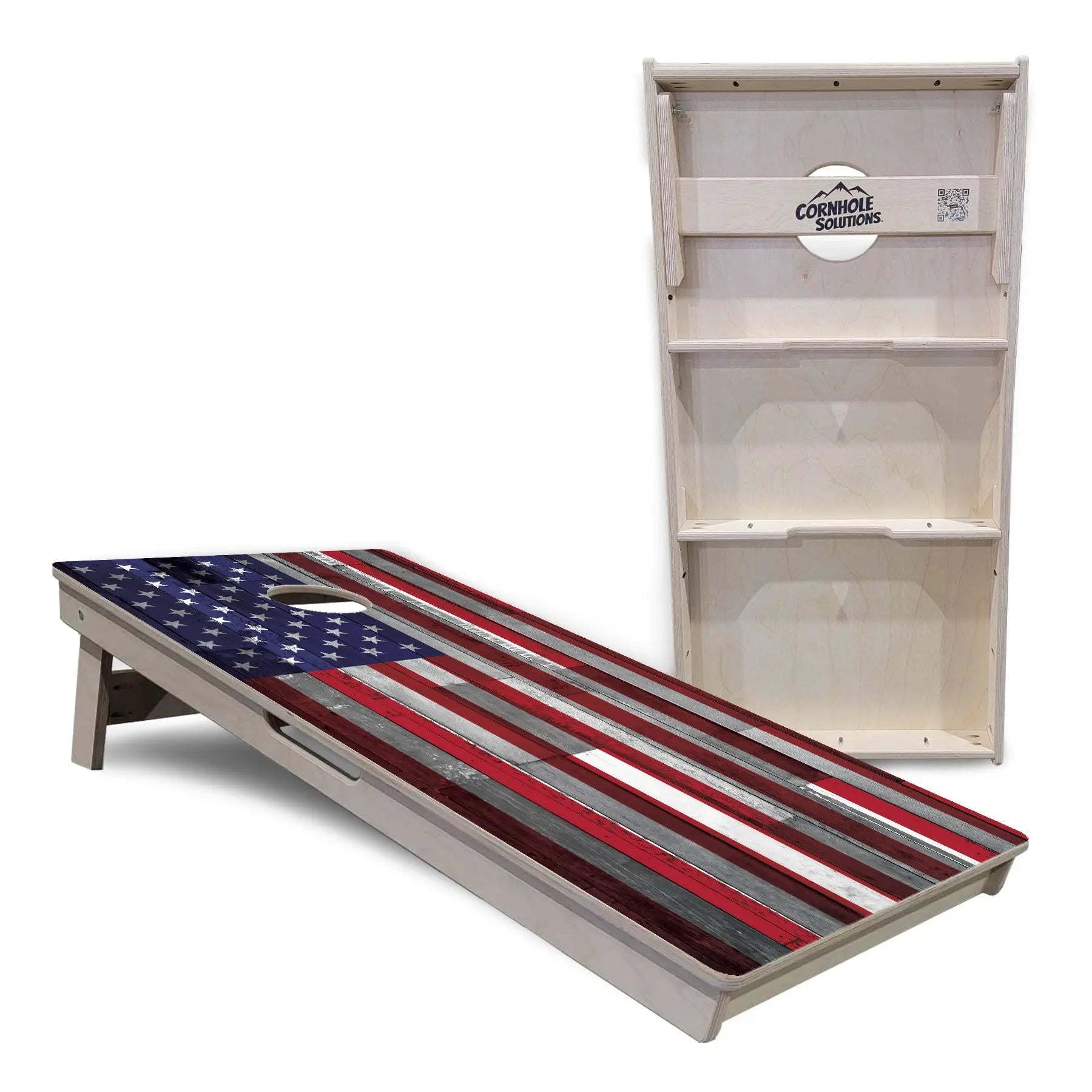 USA / Canada / Union Jack Plank Flags Cornhole Boards - Professional Tournament Series by Cornhole Solutions, custom cornhole board detail photo 20
