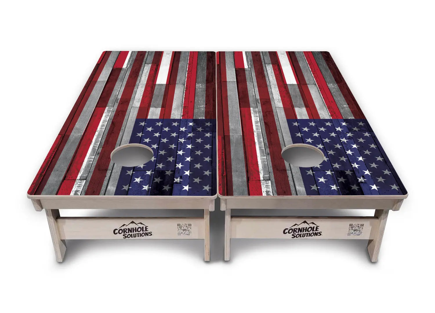 USA / Canada / Union Jack Plank Flags Cornhole Boards - Professional Tournament Series by Cornhole Solutions, custom cornhole board detail photo 21