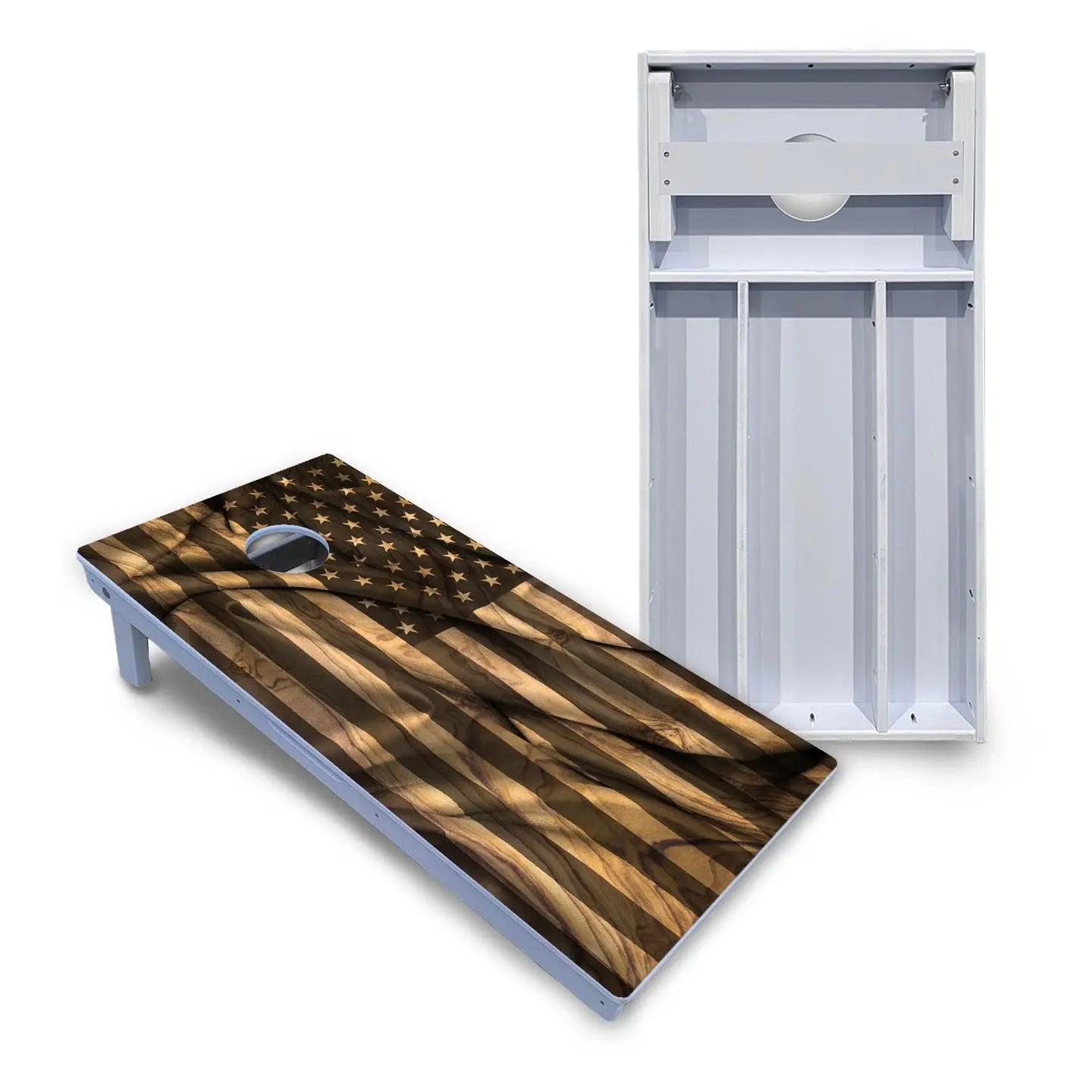 USA Wood Flag Cornhole Boards - All Weather Series Cornhole Solutions