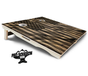 USA Wood Flag Cornhole Boards - Pro Solution Elite Series by Cornhole Solutions, custom cornhole board detail photo 5