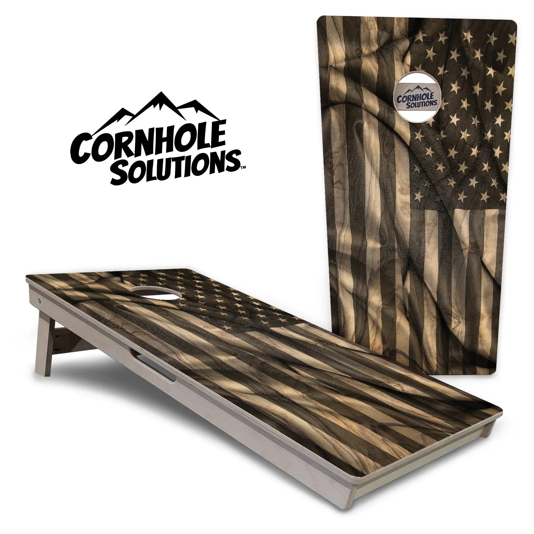 USA Wood Flag Cornhole Boards - Professional Tournament Series Cornhole Solutions