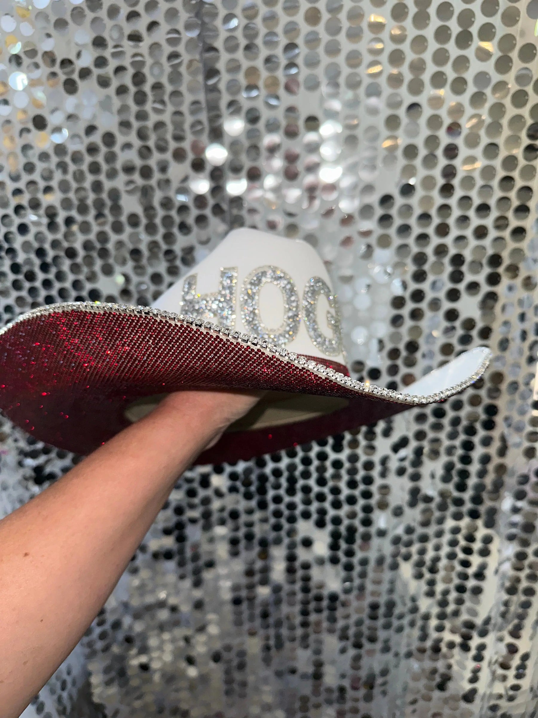 University of Arkansas Hat by Rhinestone Cowgirl, Southern lifestyle apparel detail photo 3