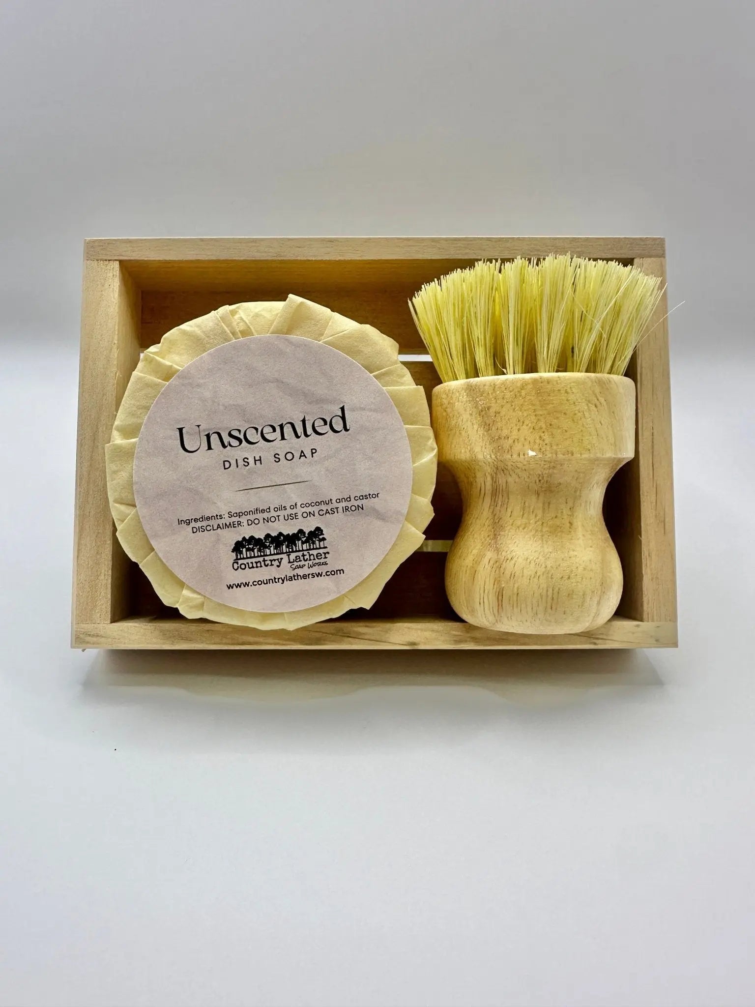 Unscented dish soap set by Country Lather Soap Works