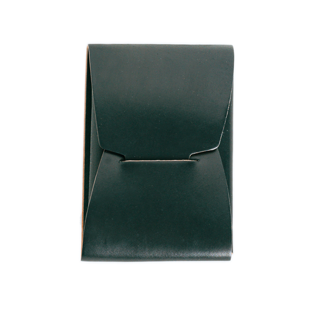 Johnny Slim - Black Horween Shell Cordovan by Loyal Stricklin, handmade leather goods detail photo 4