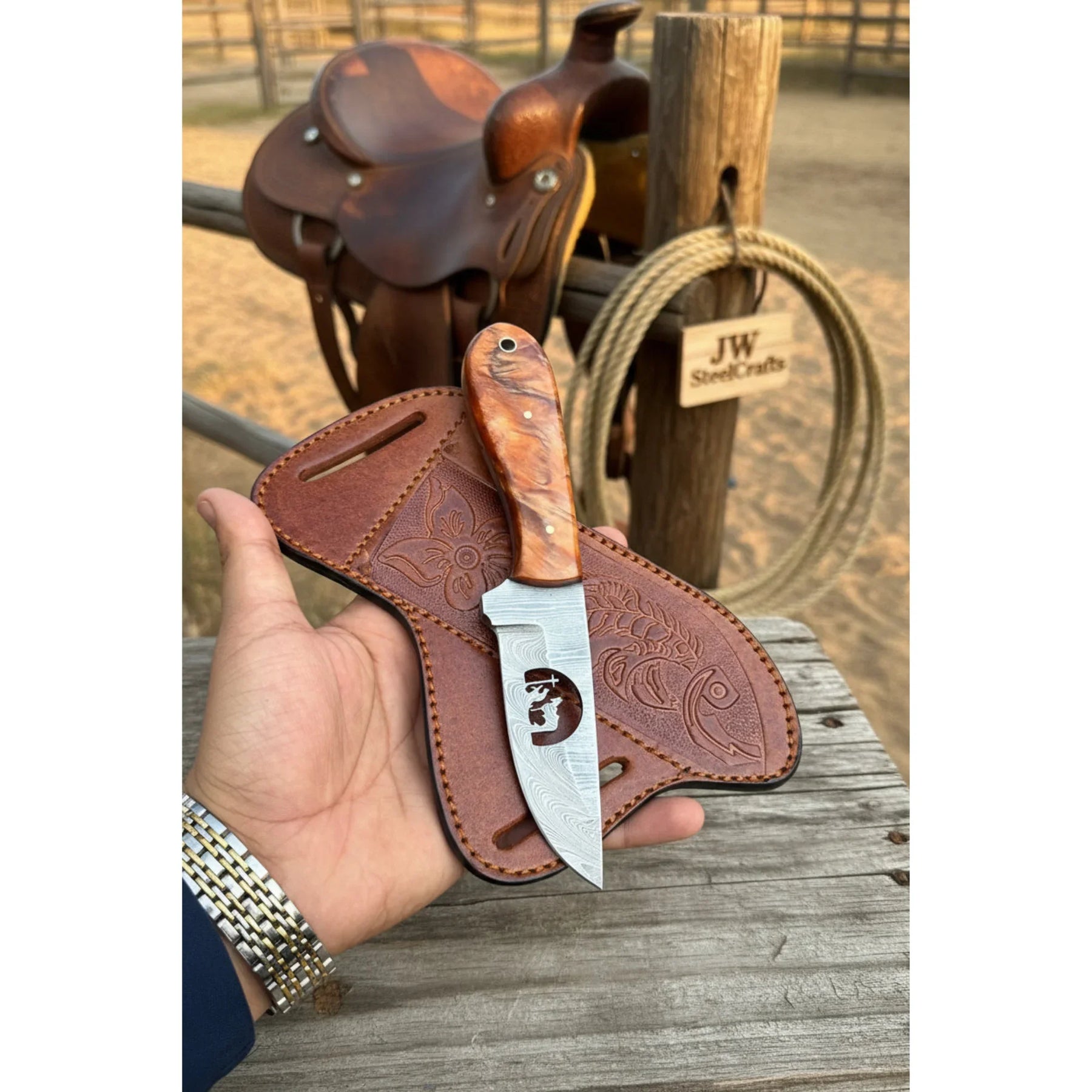 Dualwood Camp Knife by JW SteelCrafts