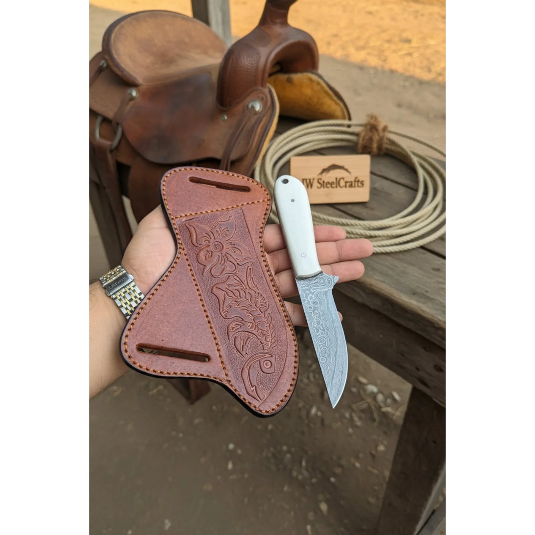 White Ridge Hunter Knife by JW SteelCrafts