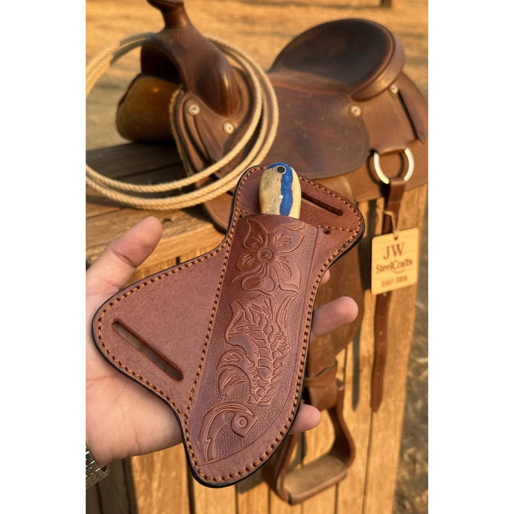 Timberline Damascus Skinner Knife product detail, view 2