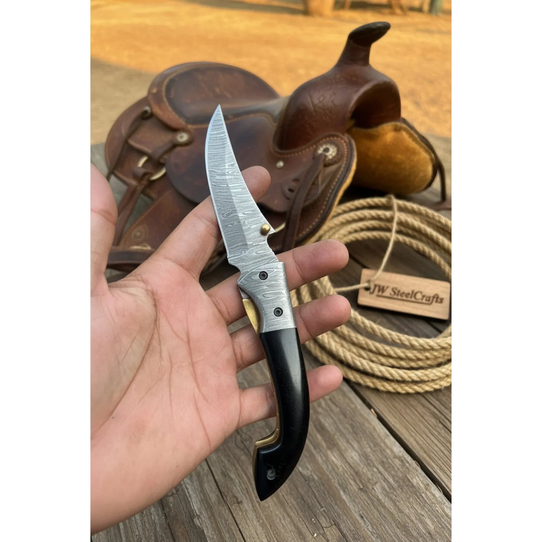Blackhawk Skinner Folder Knife by JW SteelCrafts