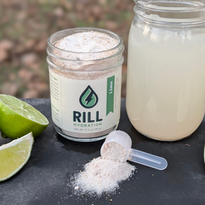 Lime Rill - Clean Hydration Drink Mix, 30 Serving Bulk Jar by Rill Hydration, Southern food gift main product photo