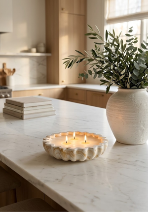 Fluted Candle Bowl by Believe Candle, scented candle detail photo 6