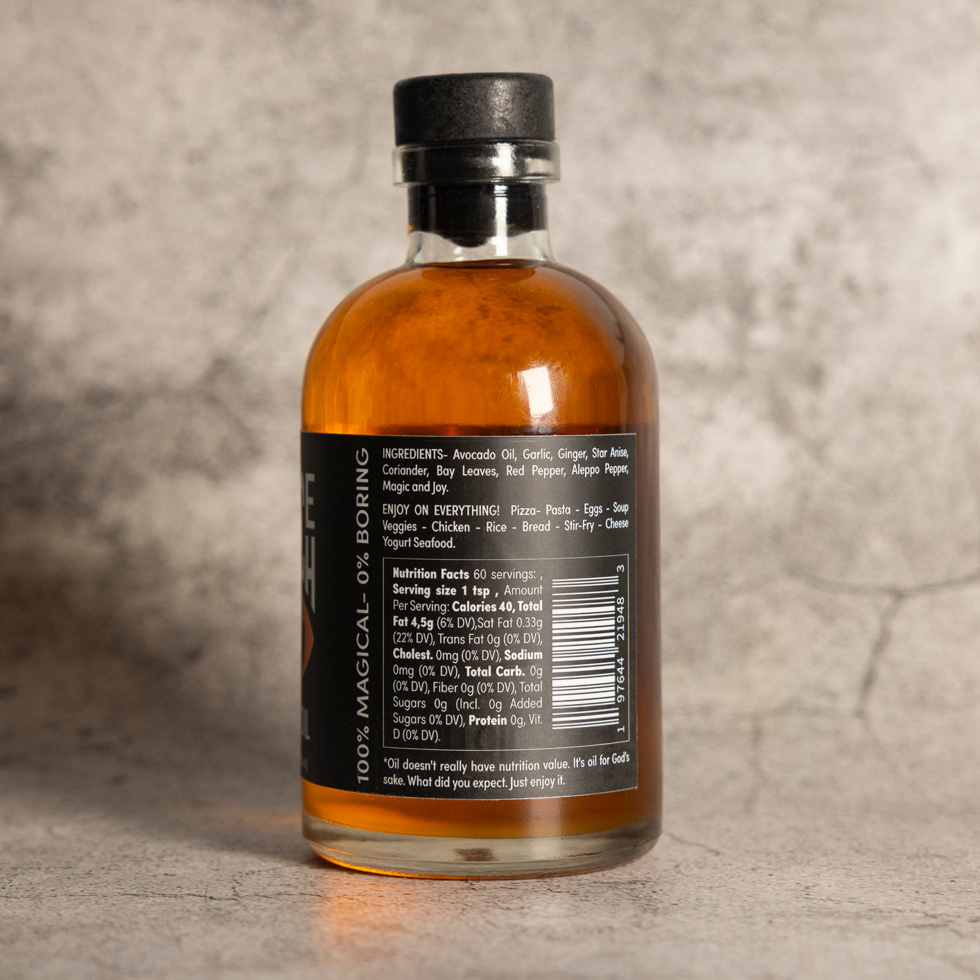 Chili oil with garlic and ginger by Spice Witch
