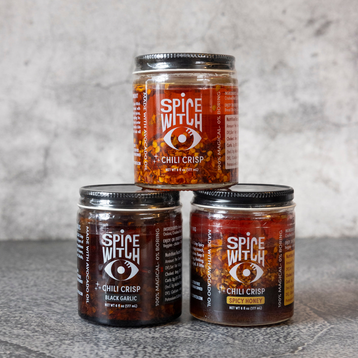 Chili Crisp Box of 3 (Collective) by Spice Witch, Southern food gift main product photo