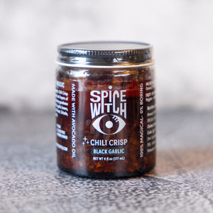 Spice Witch Black Garlic Chili Crisp with avocado oil