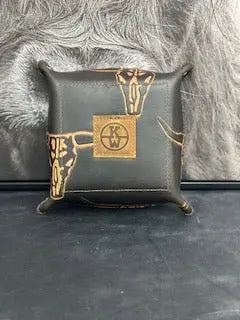 Leather Valet Tray with Skull Design & Custom Branding - Main Street Collective