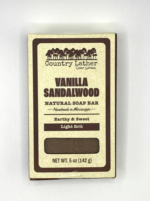 Vanilla Sandalwood Soap Bar Set of 30 Bars WHOLESALE by Country Lather Soap Works, natural skincare detail photo 2