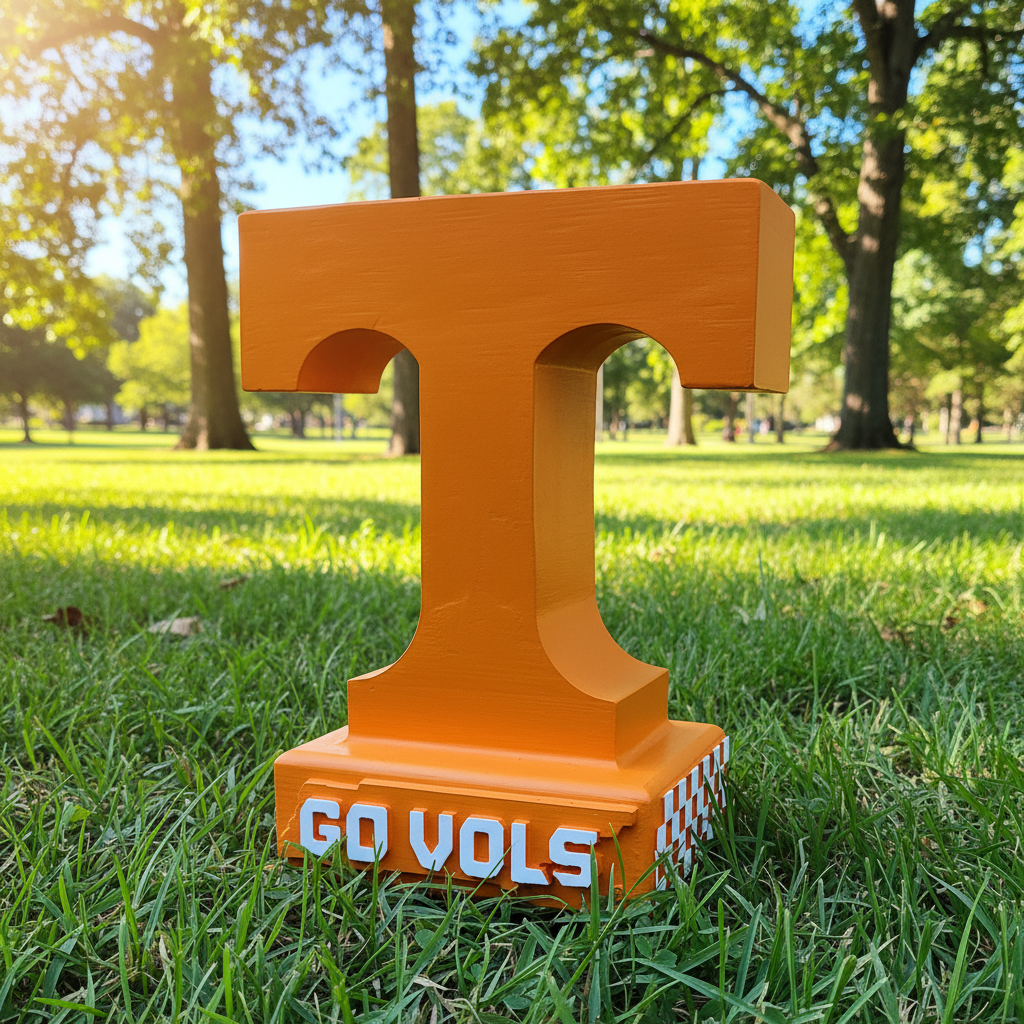 Tennessee Volunteers Power T Cement Statue for Porch and Patio