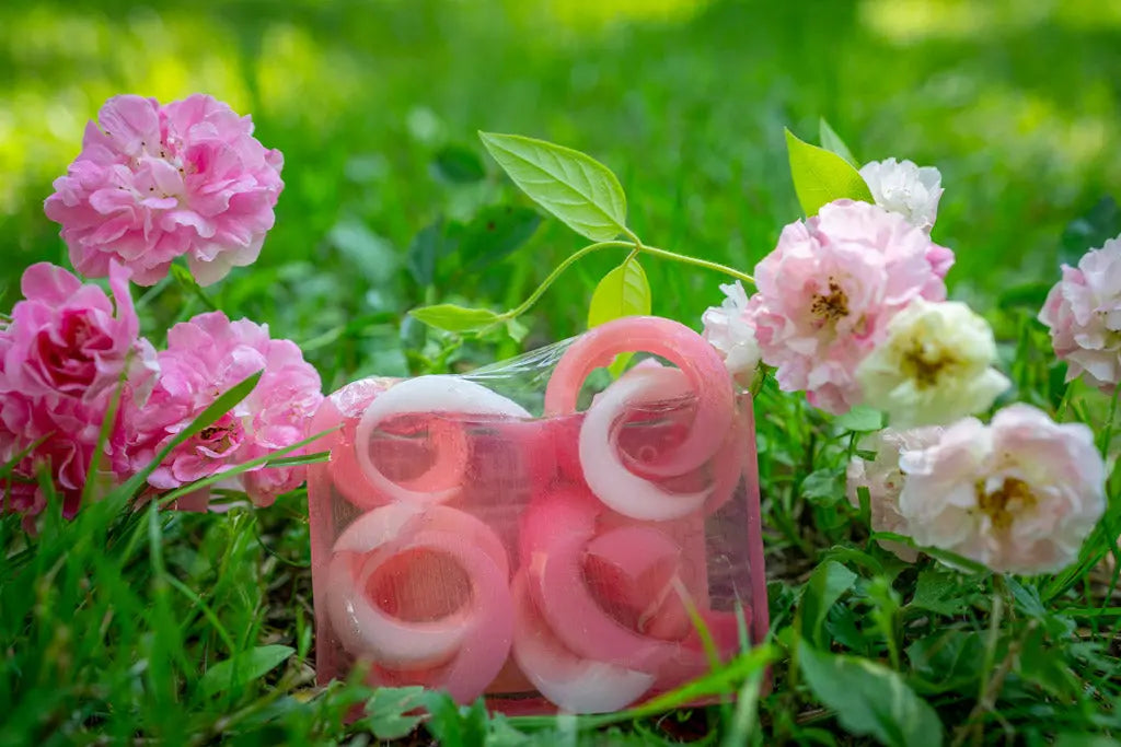 Wandering Rose Soap Slice 5.5 Oz. by Essential Journeys, handmade jewelry detail photo 4