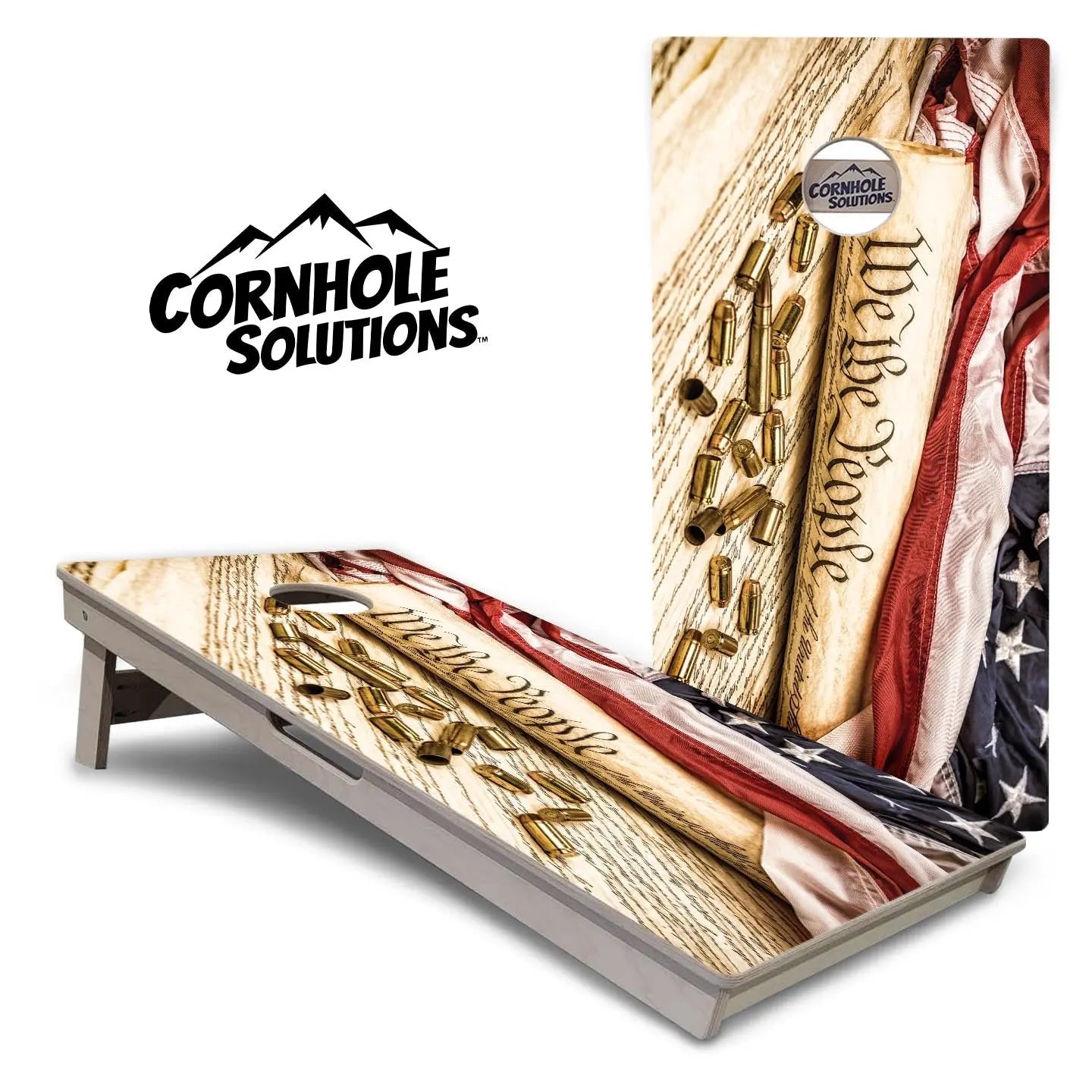 WTP Cornhole Boards - Professional Tournament Series by Cornhole Solutions, custom cornhole board main product photo