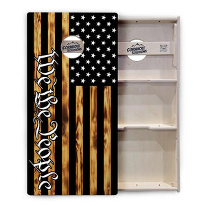 WTP USA Flag Cornhole Boards - Professional Tournament Series by Cornhole Solutions, custom cornhole board detail photo 3