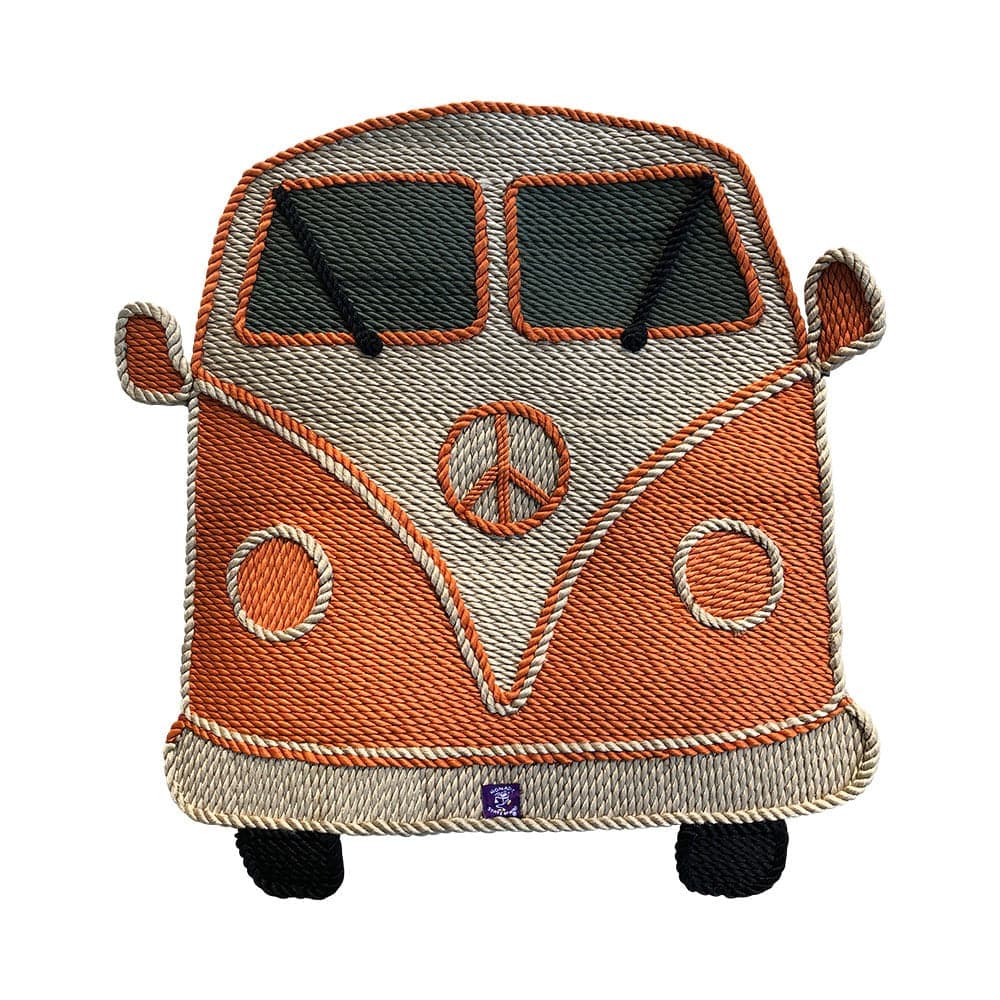 VW Bus Rope Art handcrafted rope art by Nomadic State of Mind, view 2