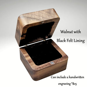 Stackable Memory Opal Ring Made w/ Cremation Ash, Dirt, Hair, or Sand
