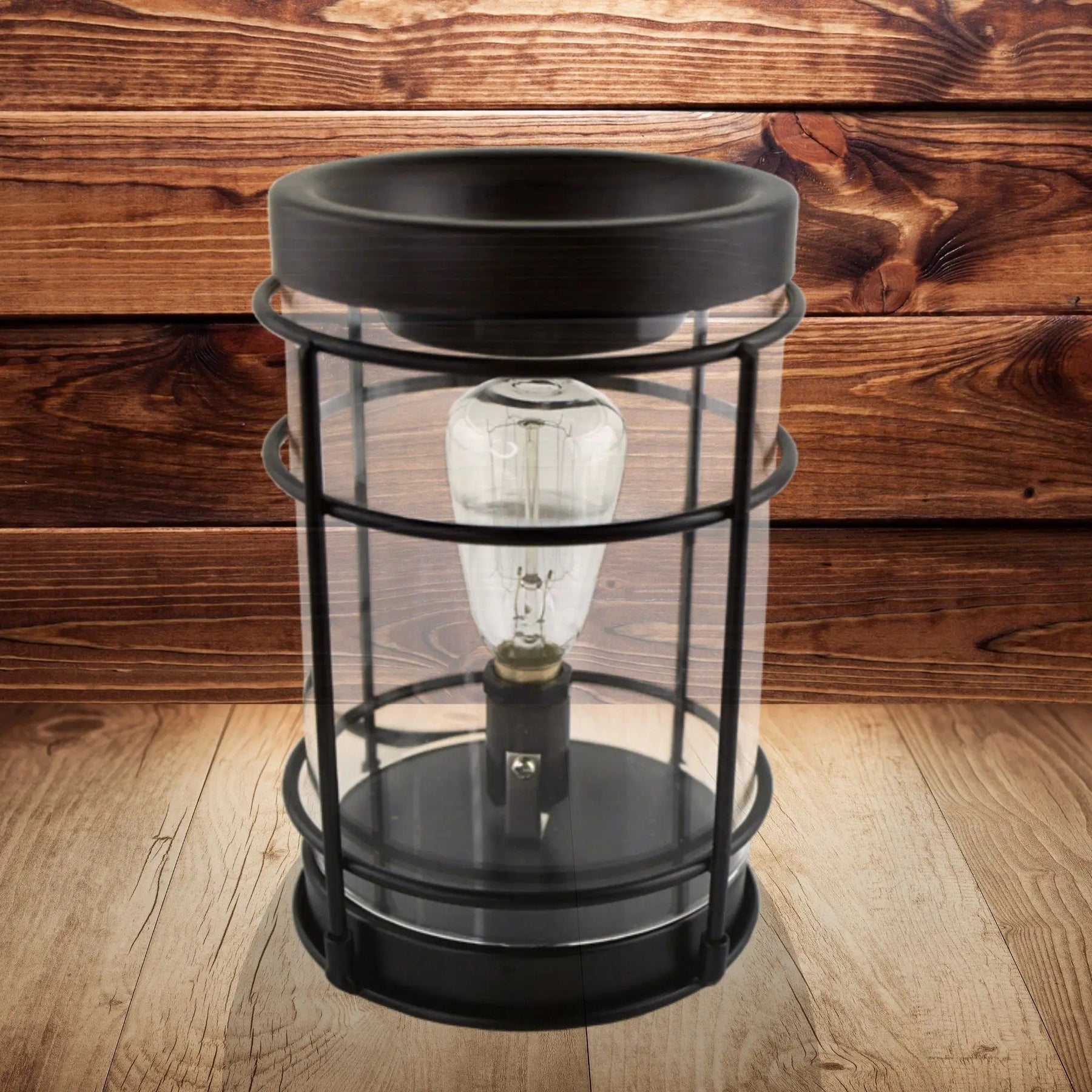 Wax Melt Warmer, W/ Safety Timer & Edison Bulb (Collective) by The Candleberry® Candle Company, scented candle detail photo 4