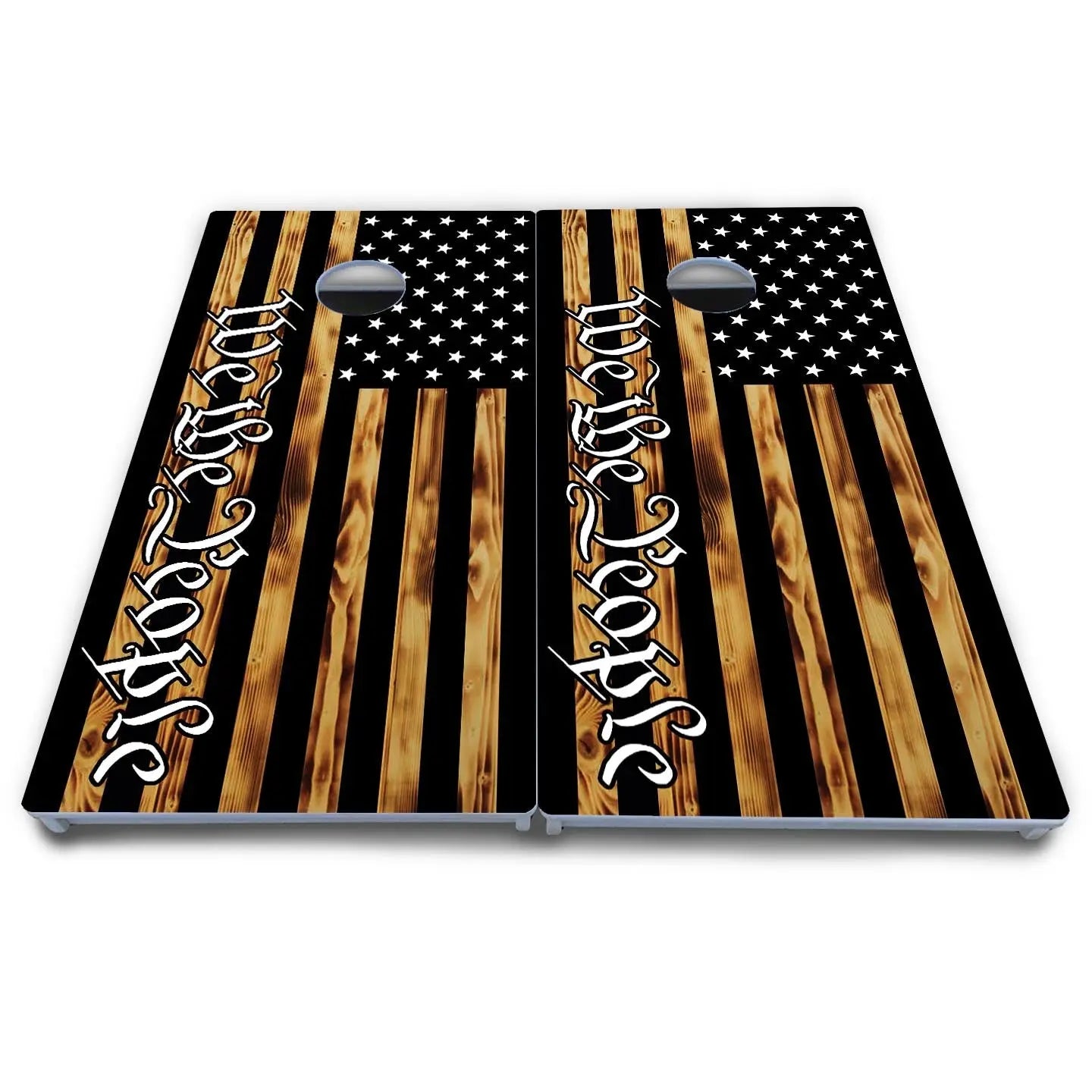 We The People USA Flag Cornhole Boards - All Weather Series by Cornhole Solutions, custom cornhole board detail photo 4