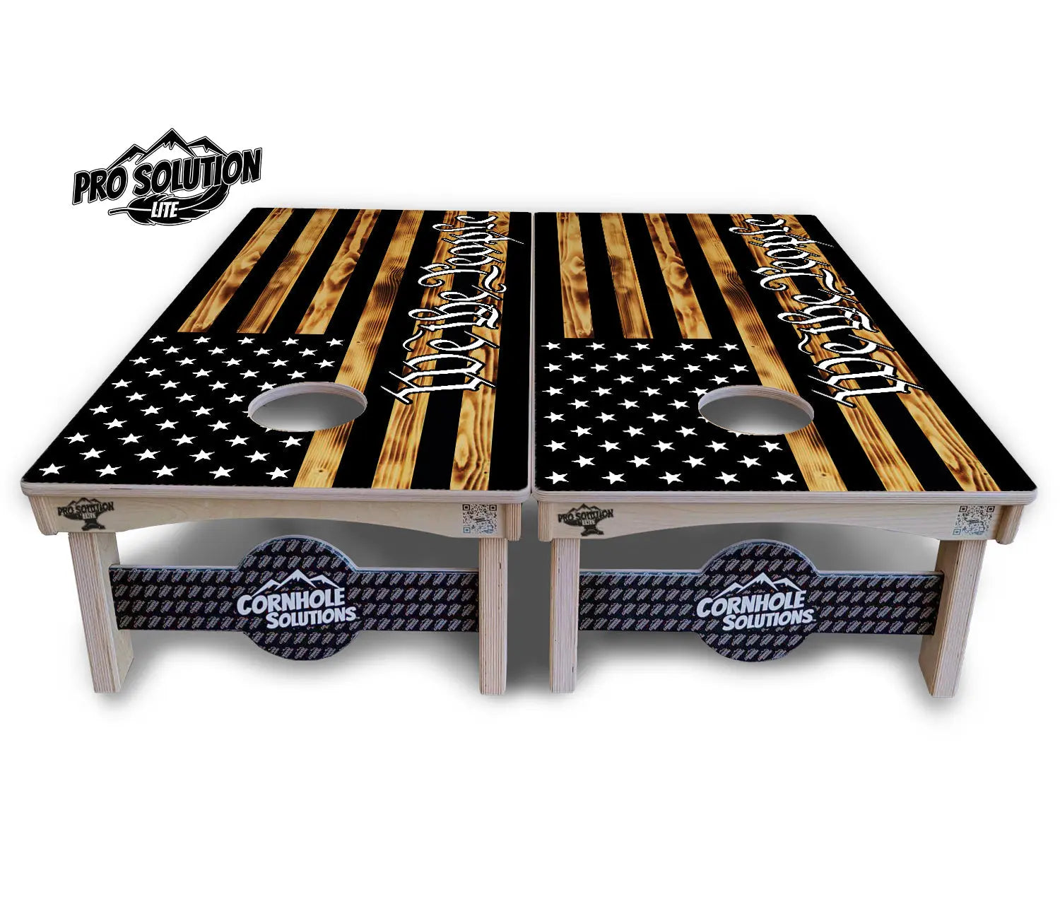 We The People USA Flag Cornhole Boards - Pro Solution Lite Series by Cornhole Solutions, custom cornhole board detail photo 3