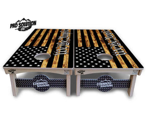 We The People USA Flag Cornhole Boards - Pro Solution Lite Series by Cornhole Solutions, custom cornhole board detail photo 3