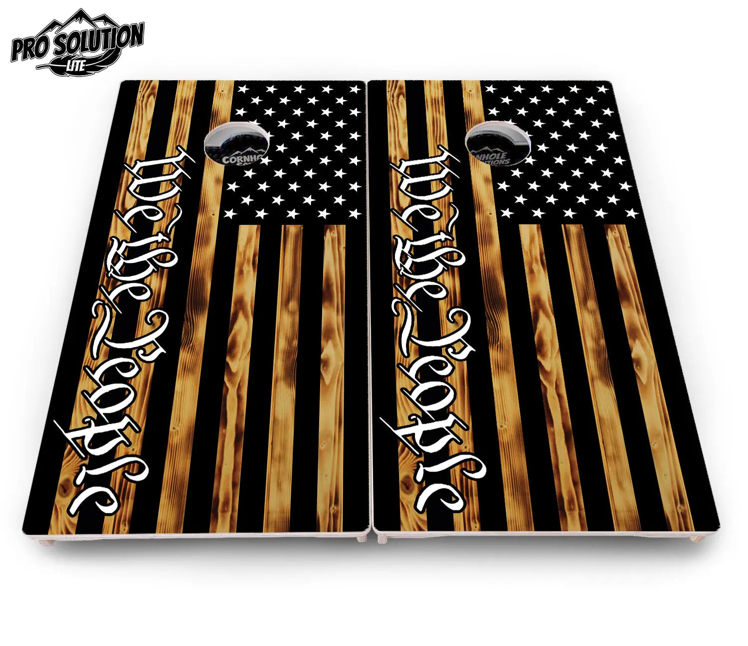 We The People USA Flag Cornhole Boards - Pro Solution Lite Series by Cornhole Solutions, custom cornhole board detail photo 4