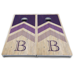 Wedding Arrows Cornhole Boards - All Weather Series - Purple by Cornhole Solutions, custom cornhole board detail photo 5