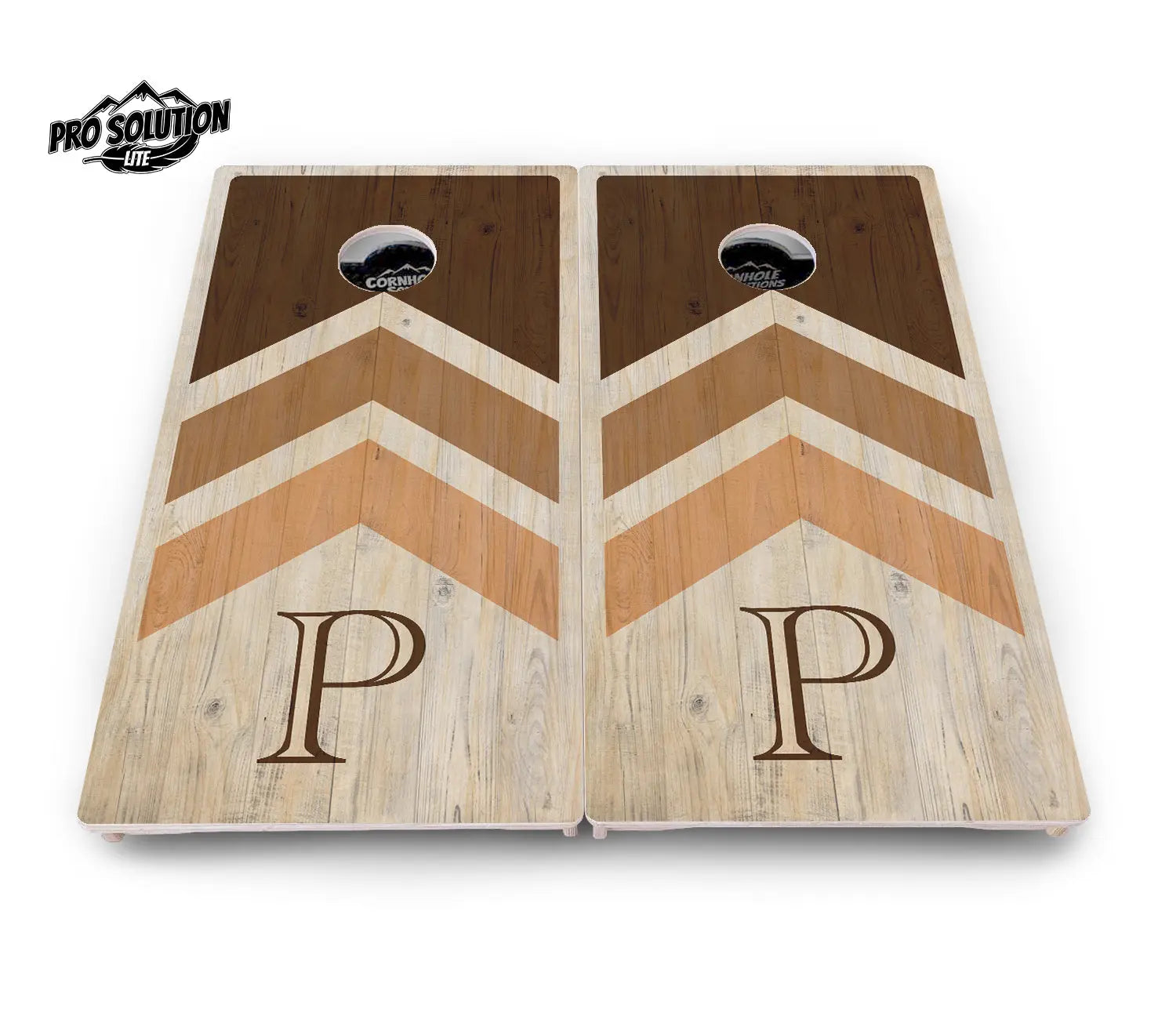 Wedding Arrows Cornhole Boards - Pro Solution Lite Series - Natural by Cornhole Solutions, custom cornhole board detail photo 2